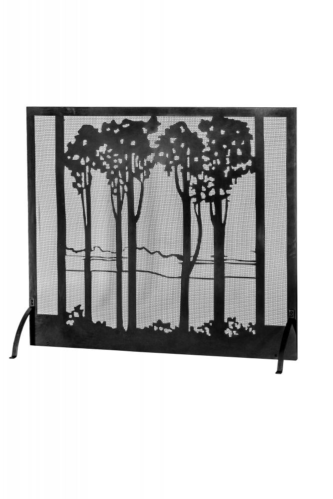 55&#34;W X 48&#34;H Tall Poplars Fireplace Screen