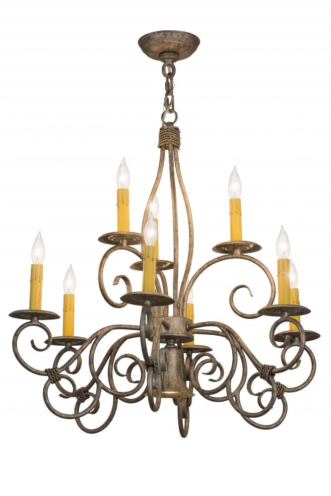 26&#34; Wide Grace 10 Light Chandelier