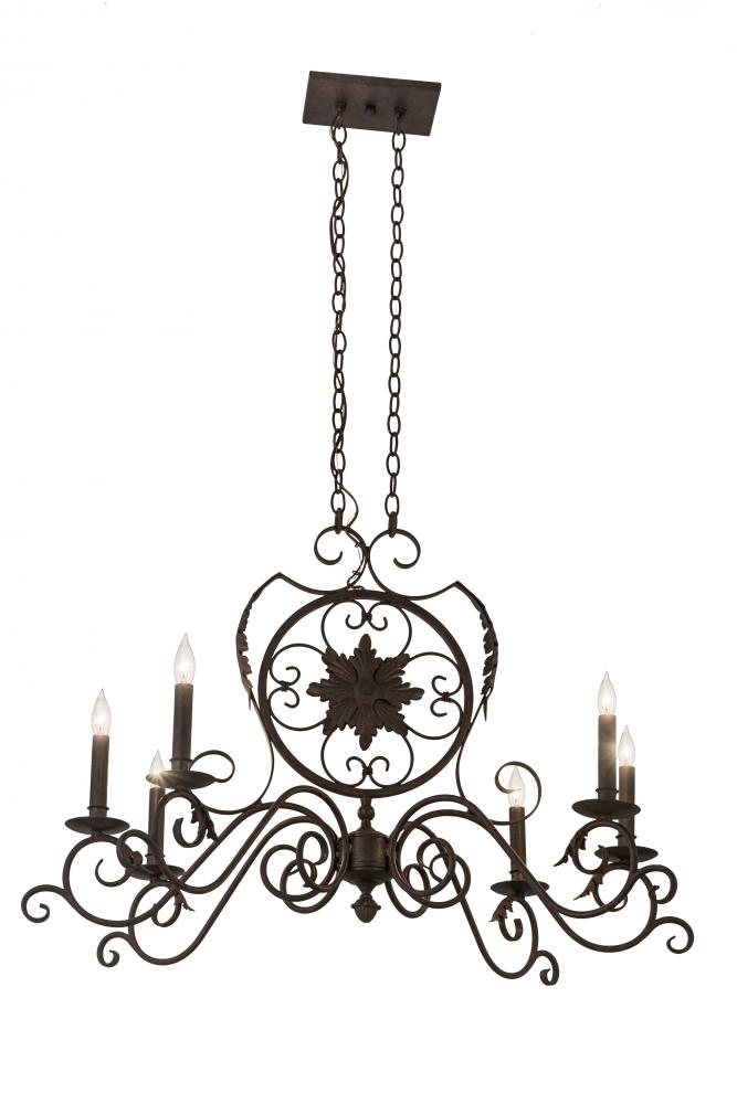 36&#34;L Christabel 6 LT Oblong Chandelier