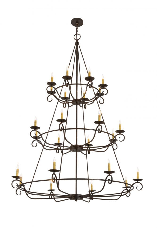 60&#34; Wide Estrella 24 Light Three Tier Chandelier