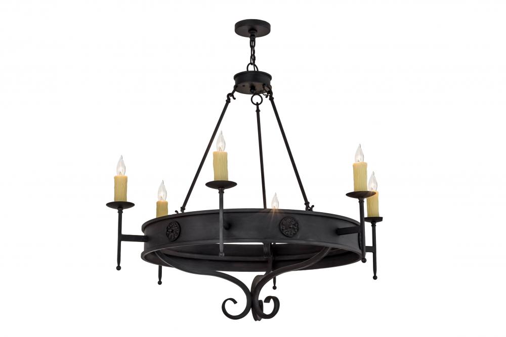 48&#34; Wide Lorenzo 6 Light Chandelier