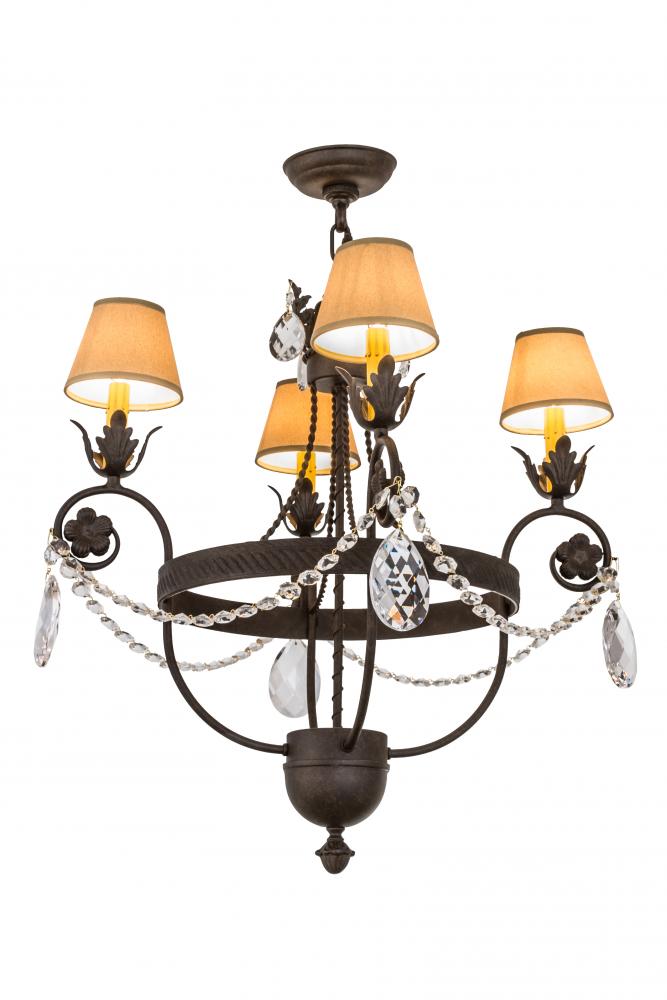 26&#34;W Antonia 4 LT Chandelier