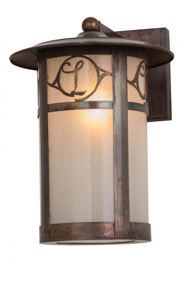 10&#34; Wide Fulton Personalized Monogram Solid Mount Wall Sconce