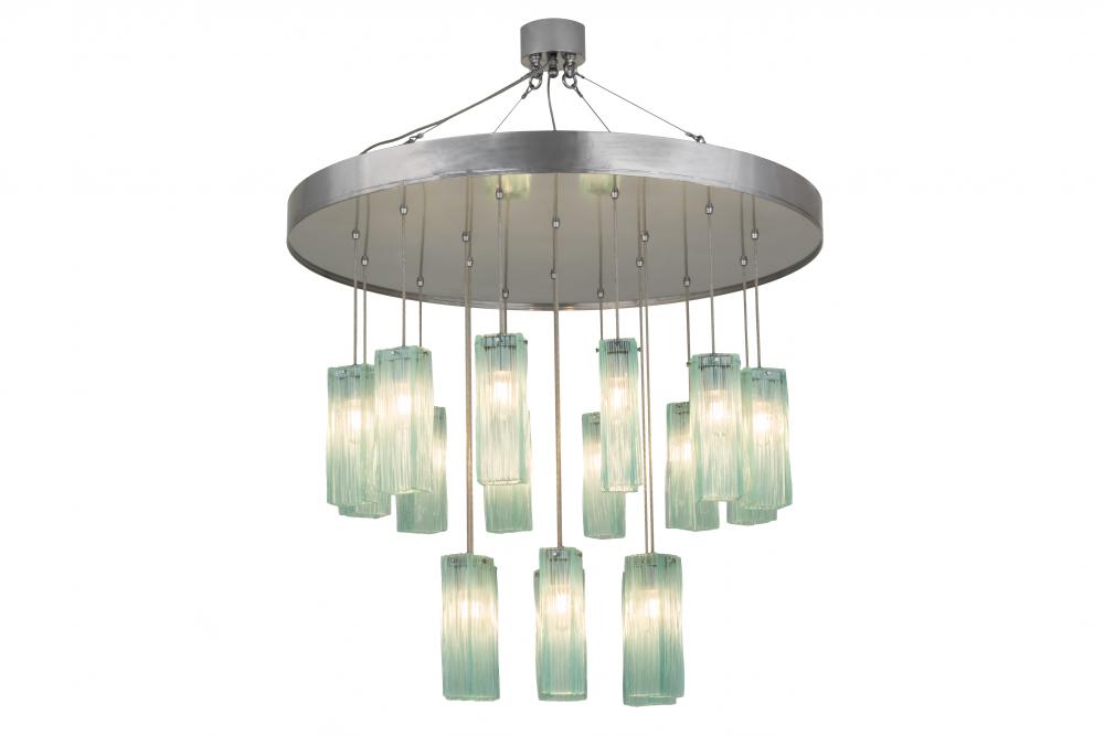 48&#34; Wide Metro 18 LT Murano Cascading Pendant