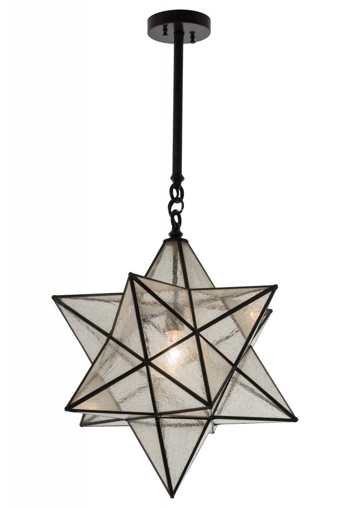 18&#34;W Moravian Star Pendant