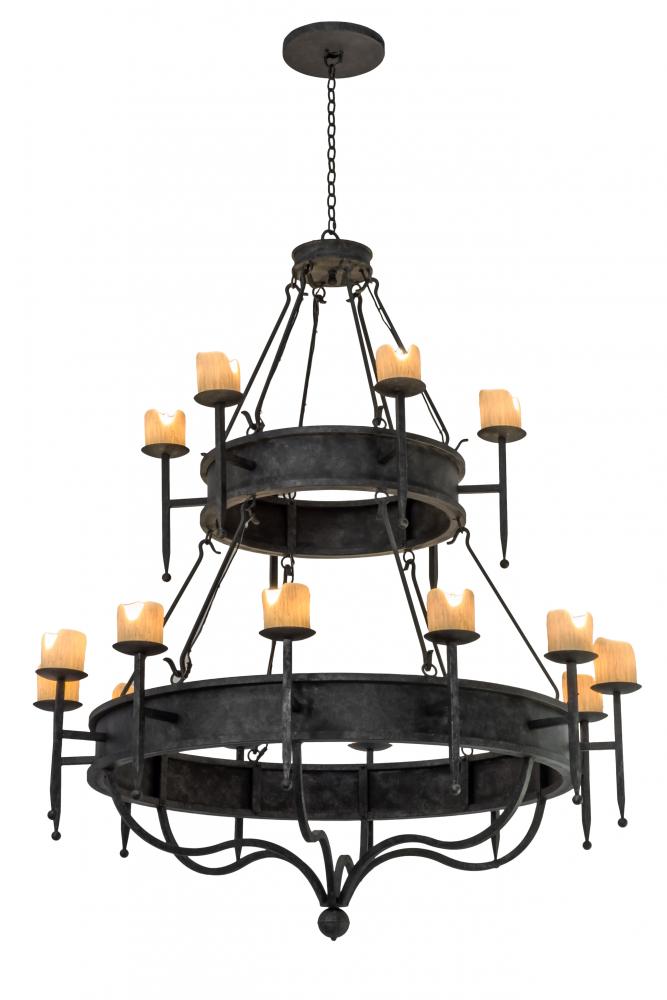 60&#34; Wide Marta 18 Light Two Tier Chandelier