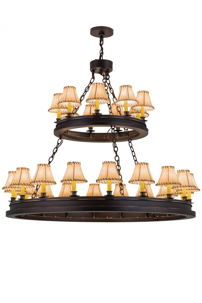 51&#34;W Sullivan Ranch 27 LT Two Tier Chandelier