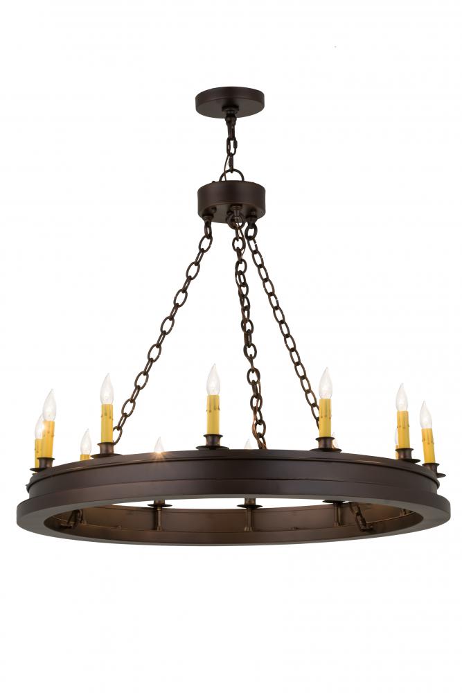 36&#34; Wide Sullivan Ranch 12 Light Chandelier