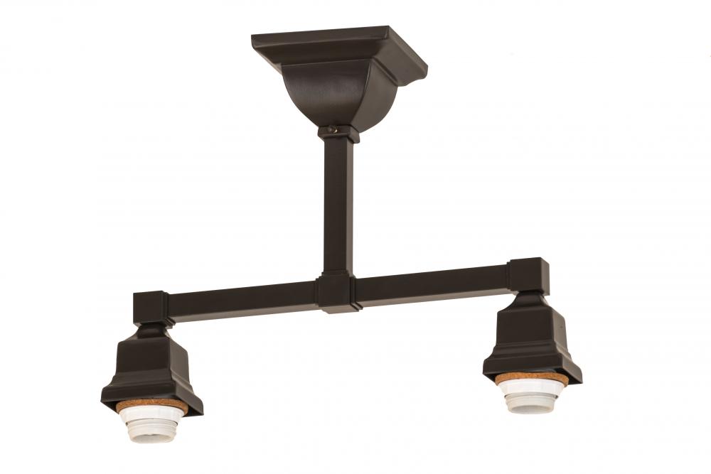 15&#34;L Timeless Bronze 2 LT Semi-Flushmount Hardware