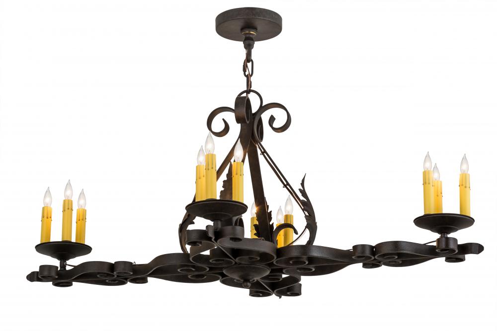 42&#34;L Elianna 12 LT Oblong Chandelier