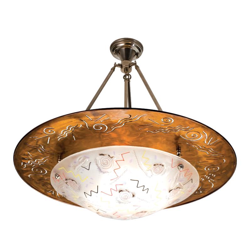 31&#34;W Metro Fusion Super Nova Inverted Pendant