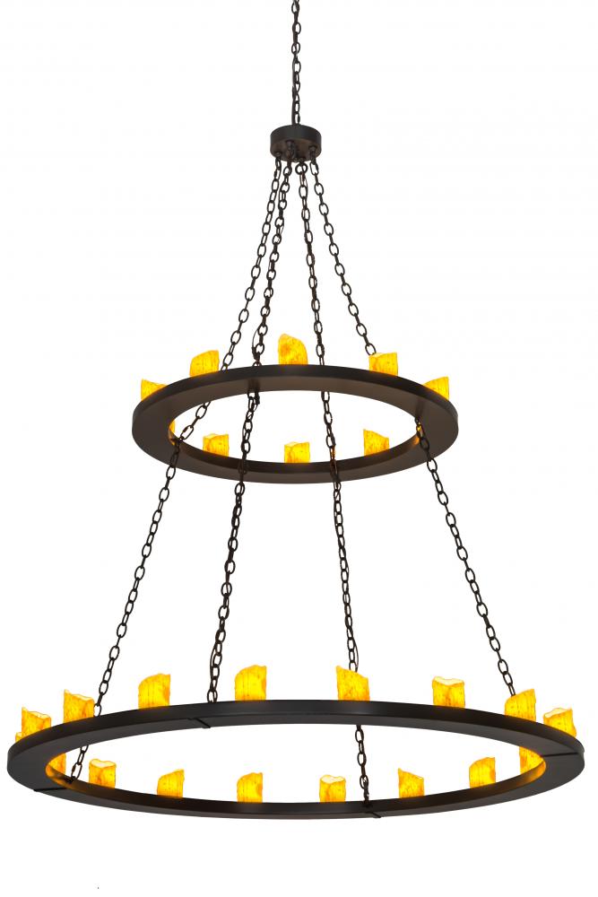 60&#34;W Loxley 28 LT Two Tier Chandelier