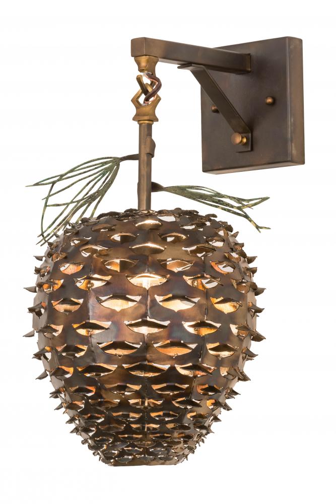 11&#34;W Stoneycreek Pinecone Hanging Wall Sconce