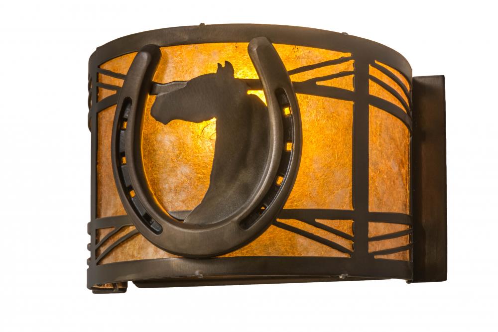 8&#34;W Horseshoe Wall Sconce