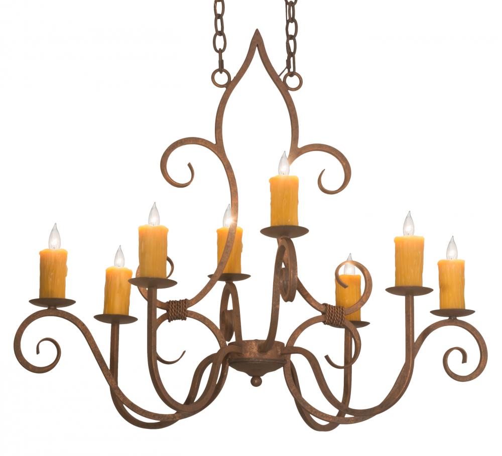 36&#34; Long Clifton 8 Light Oblong Chandelier