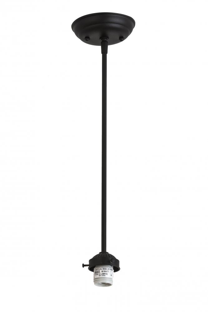 5&#34;W X 20&#34;H Black Tex 1 LT Pendant Hardware