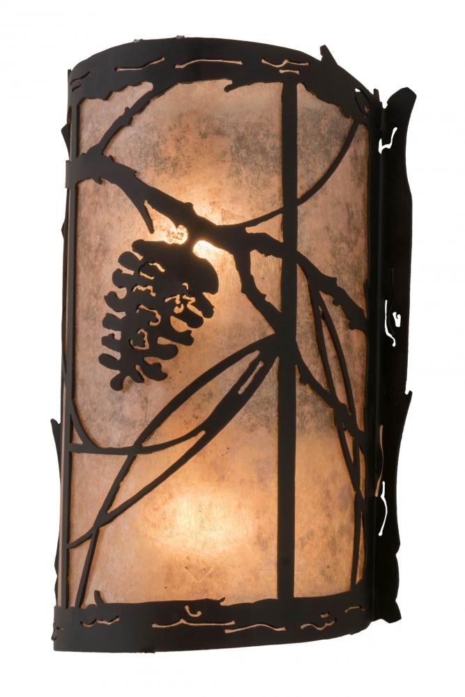 8&#34; Wide Whispering Pines Right Wall Sconce