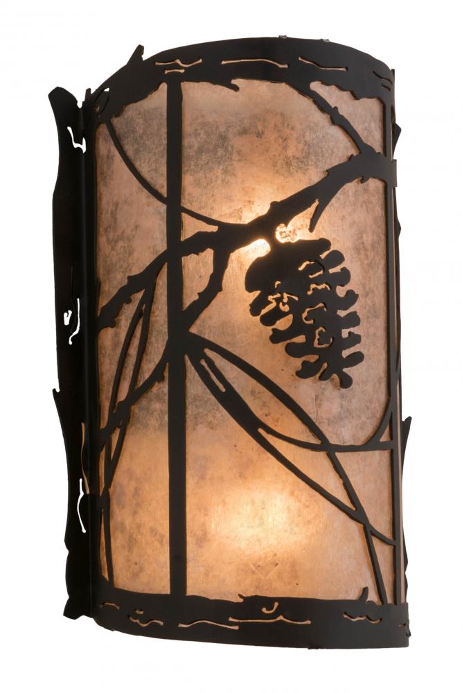 8&#34; Wide Whispering Pines Left Wall Sconce