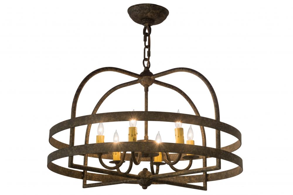 22&#34; Wide Aldari 6 Light Chandelier