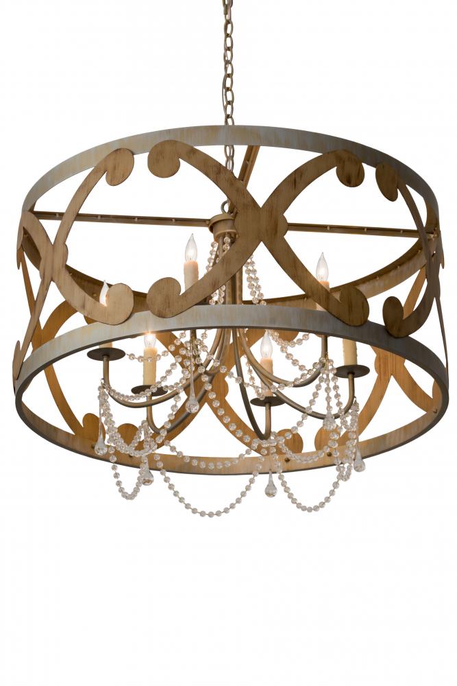 36&#34;W Pradelles 6 LT Chandelier