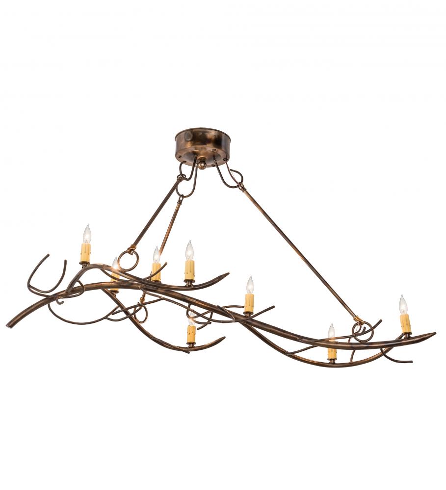 44&#34;L Winter Solstice 8 LT Oblong Chandelier