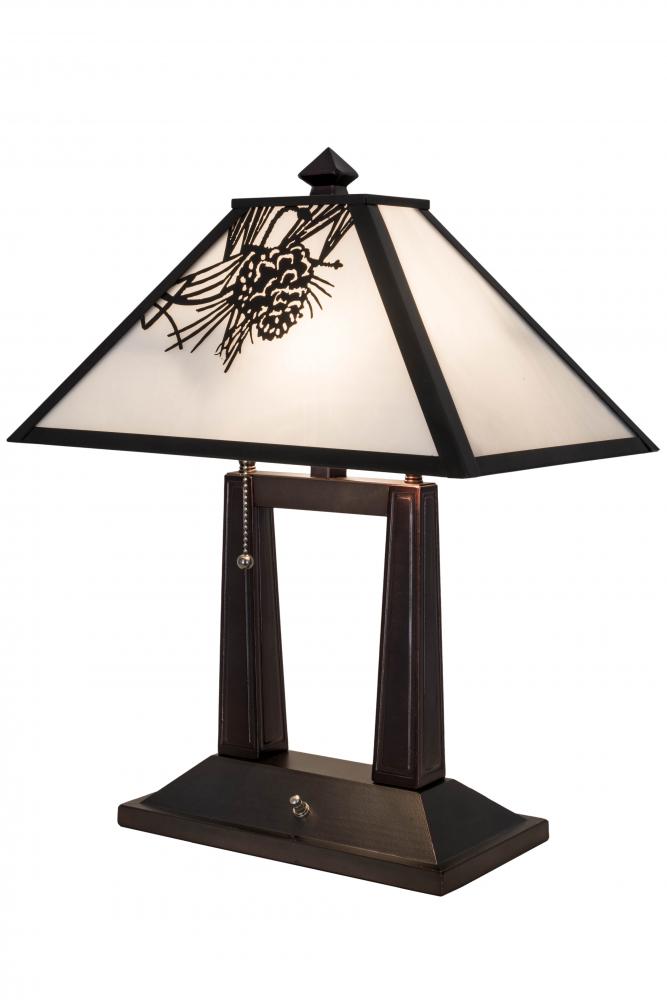 20&#34;H Winter Pine Table Lamp