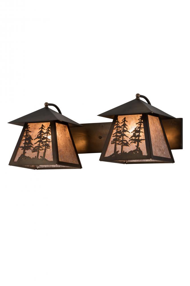 24&#34; Wide Tall Pines 2 Light Vanity Light