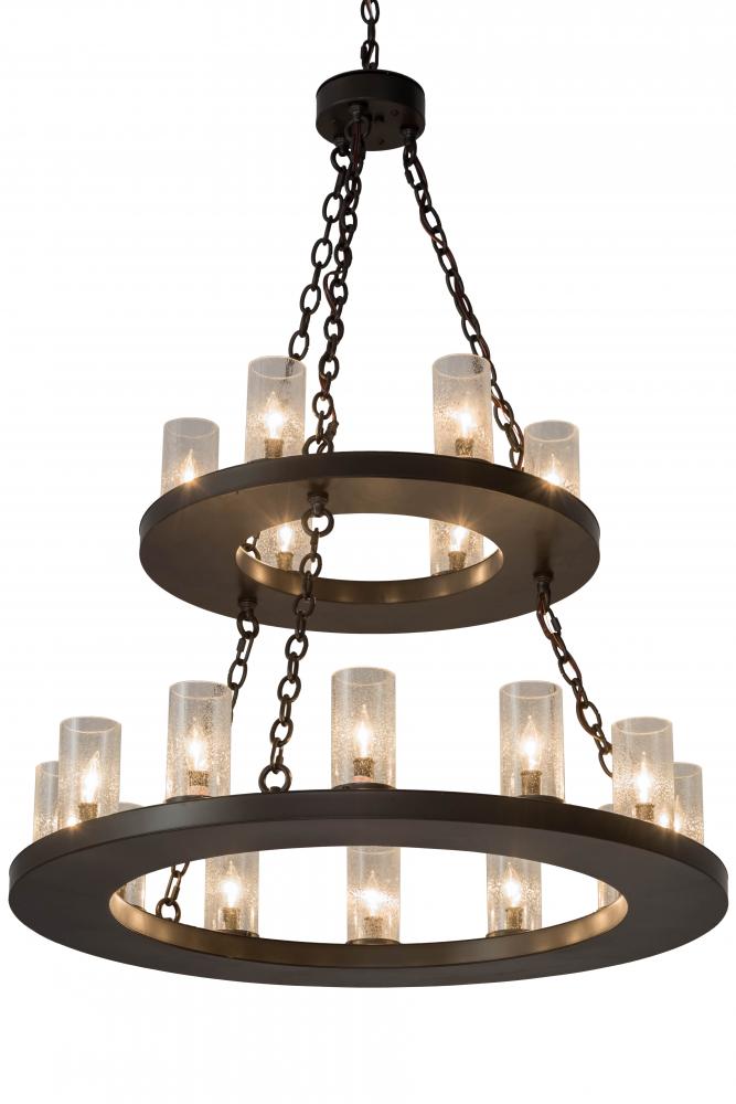 36&#34;W Loxley 18 LT Two Tier Chandelier