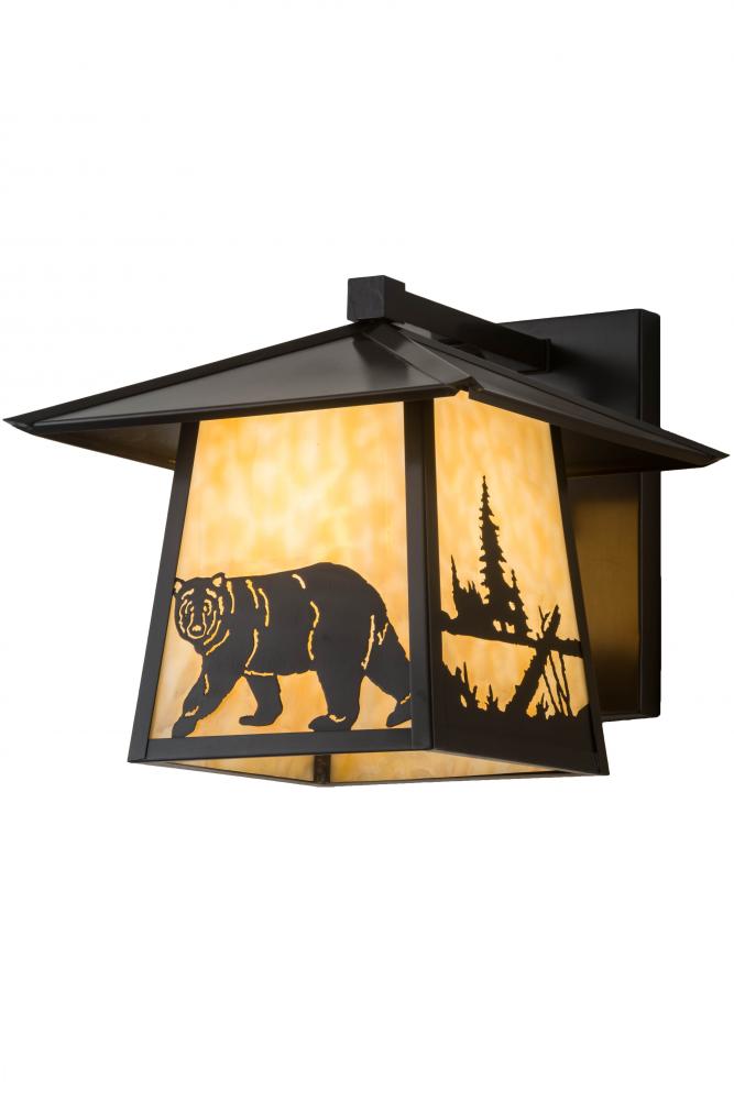 12&#34; Wide Stillwater Lone Bear Wall Sconce