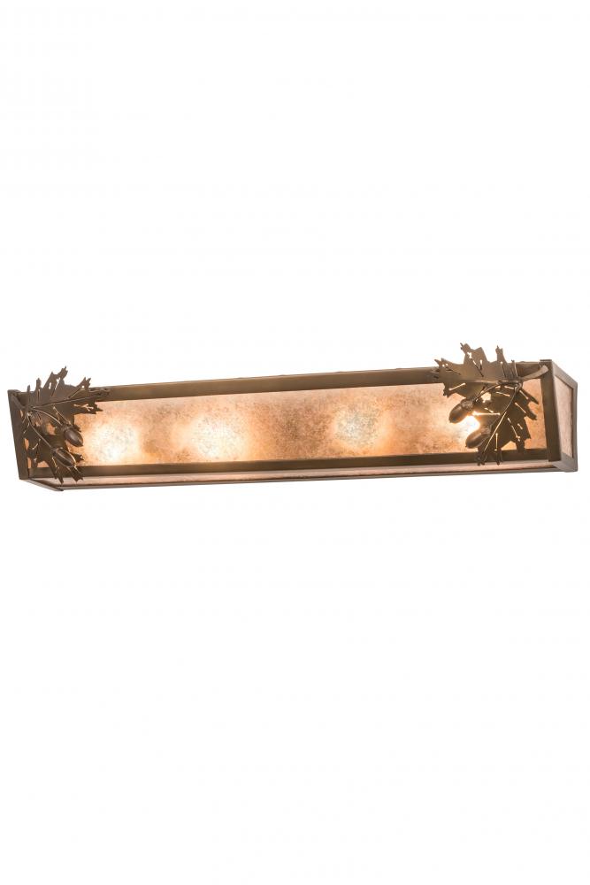 29&#34;W Oak Leaf & Acorn Vanity Light