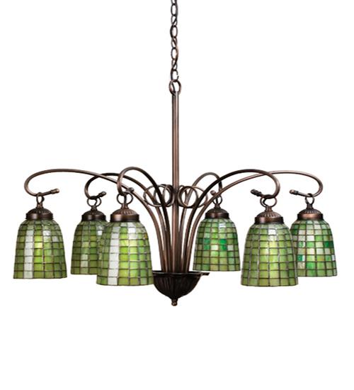 28&#34;W Terra Verde 6 LT Chandelier