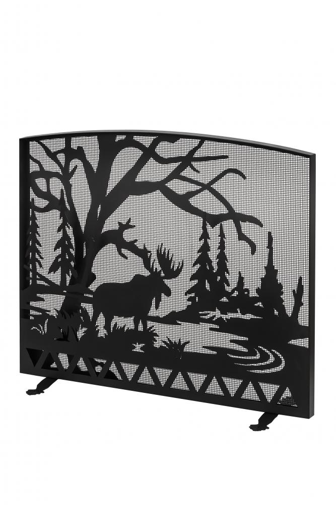 47&#34;W X 39&#34;H Moose Creek Arched Fireplace Screen