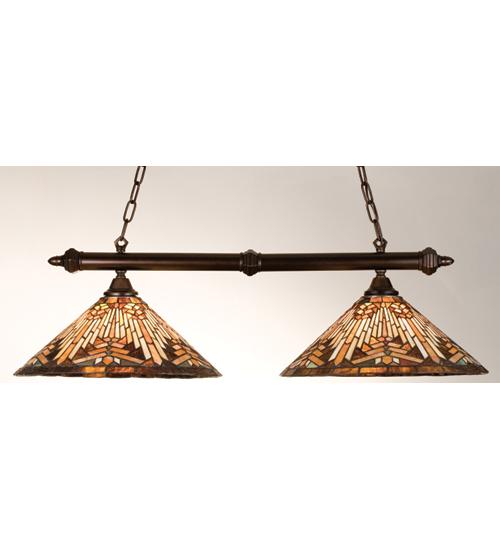 40&#34; Long Nuevo Mission 2 Light Island Pendant