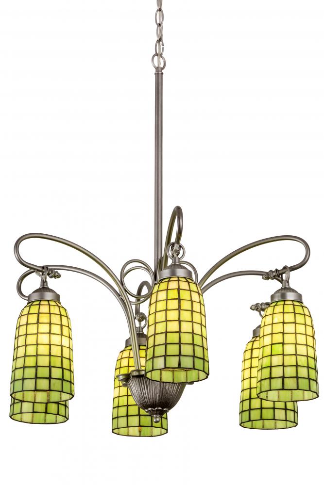 26&#34; Wide Terra Verde 6 Light Chandelier