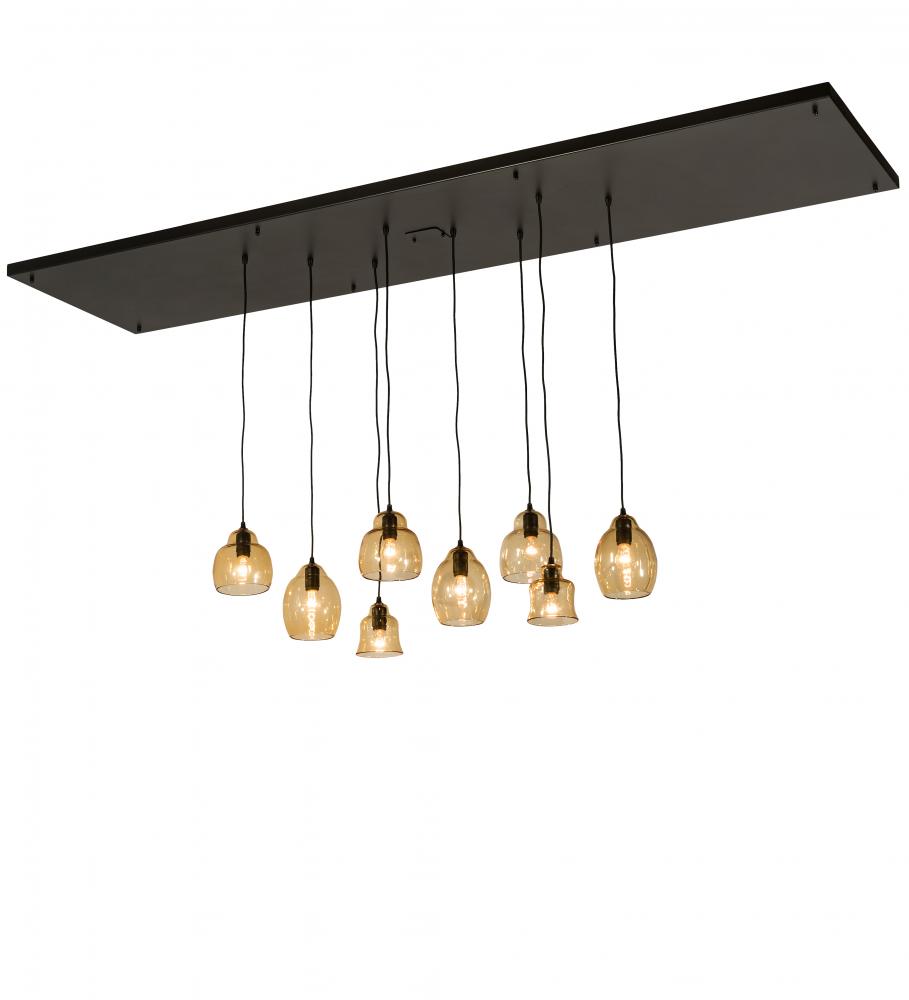 96&#34; Long Raquel 8 Light Cascading Pendant