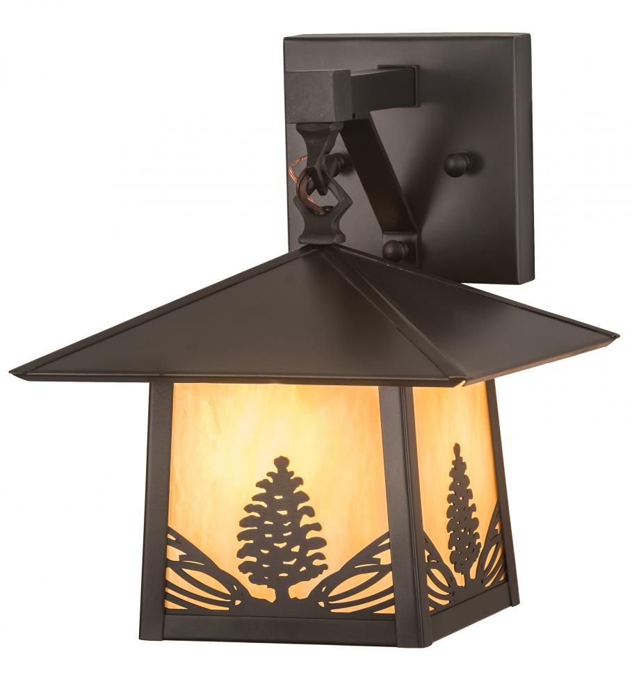 9&#34;W Stillwater Mountain Pine Wall Sconce