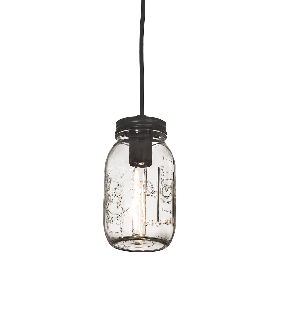 3.75&#34; Wide Mason Jar Mini Pendant