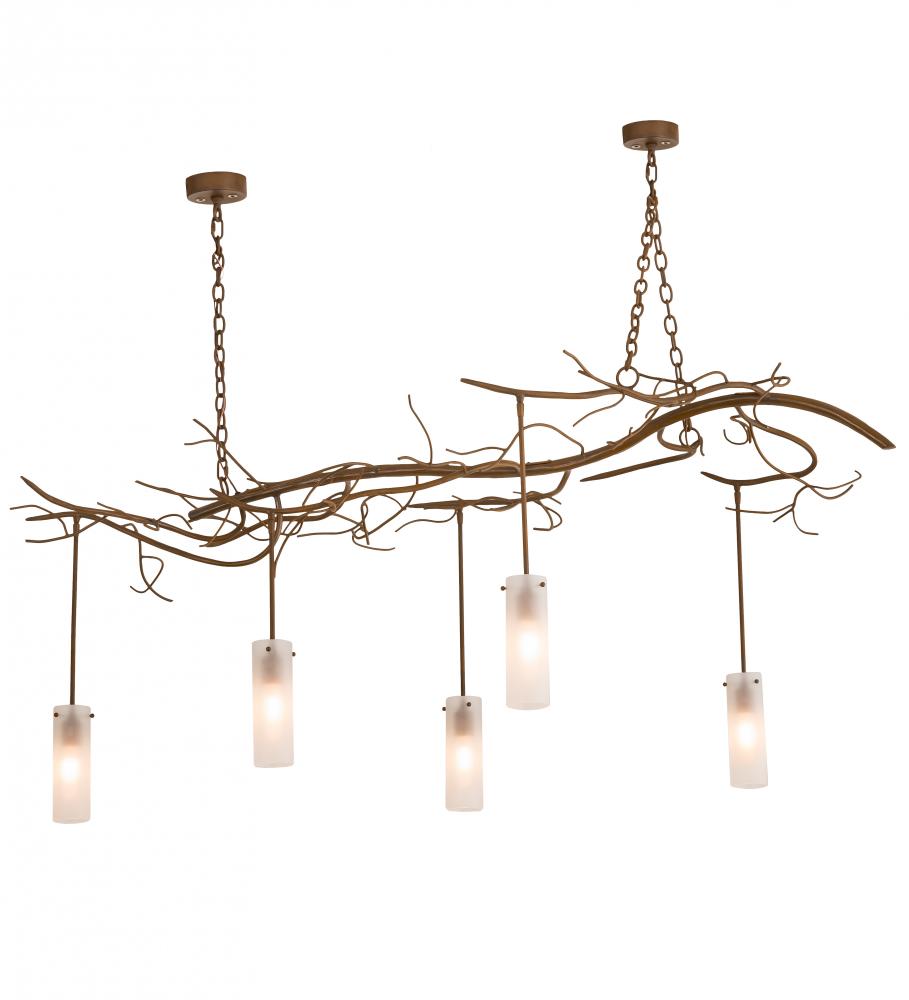 72&#34; Wide Winter Solstice Cilindro 5 Light Oblong Chandelier