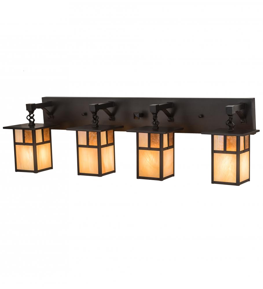 39&#34;Wide Hyde Park &#34;T&#34; Mission 4 Light Vanity Light