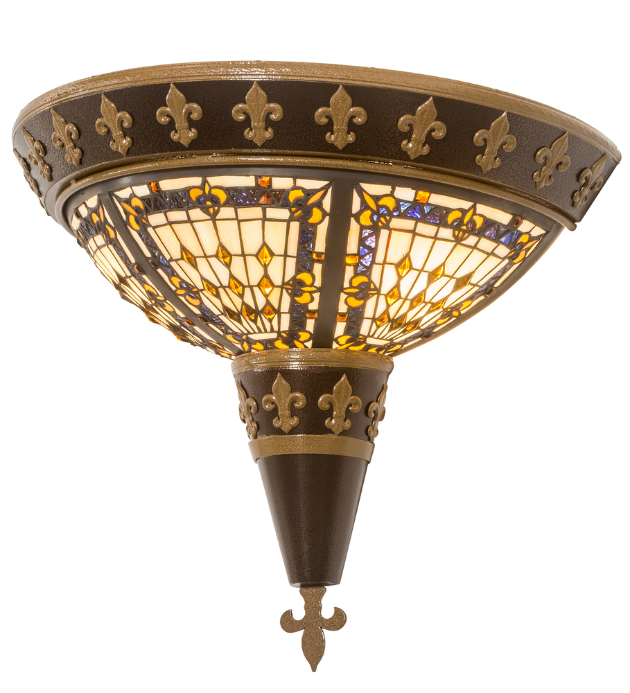 18&#34; Wide Fleur-de-lis Wall Sconce