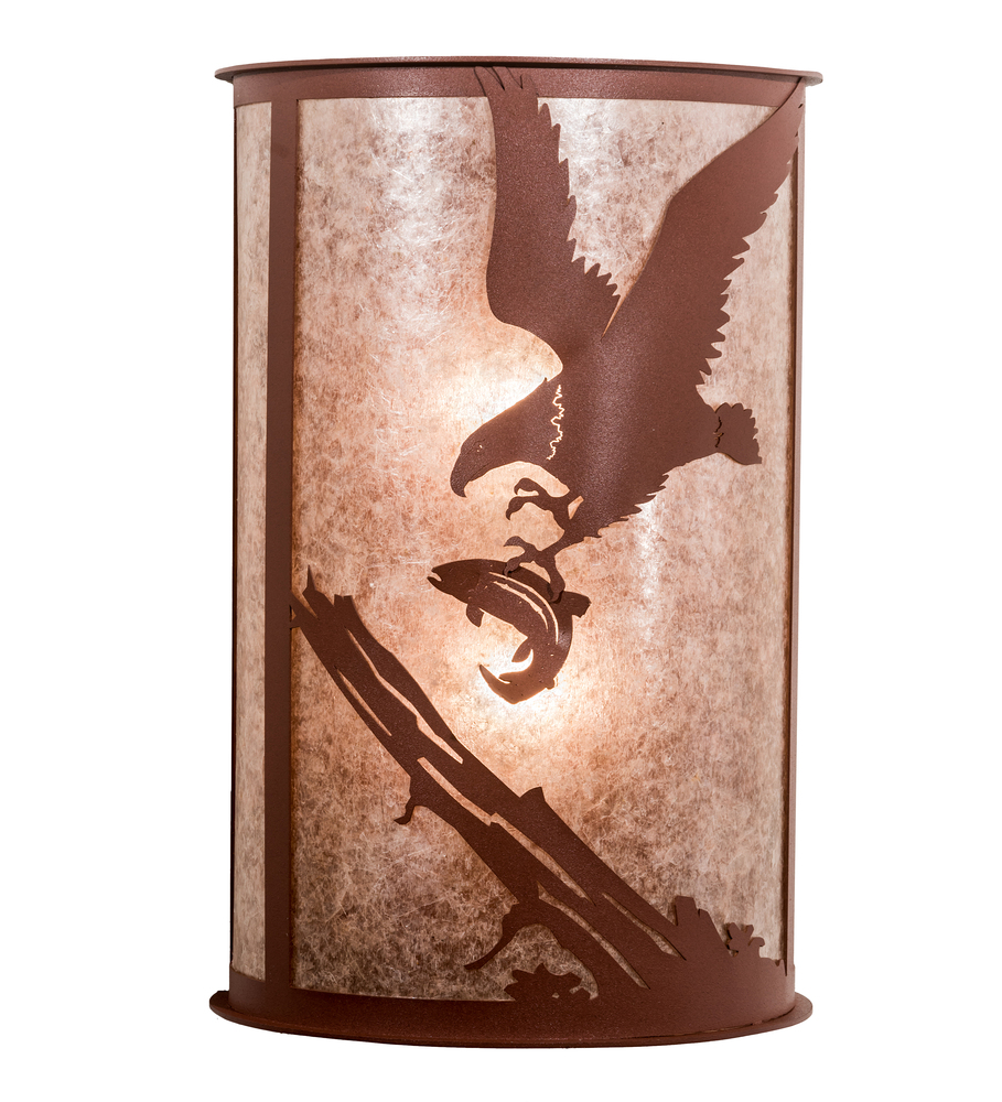 12&#34; Wide Strike of the Eagle Wall Sconce