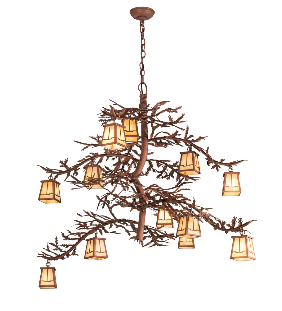 48&#34; Wide Pine Branch Valley View 12 Light Chandelier