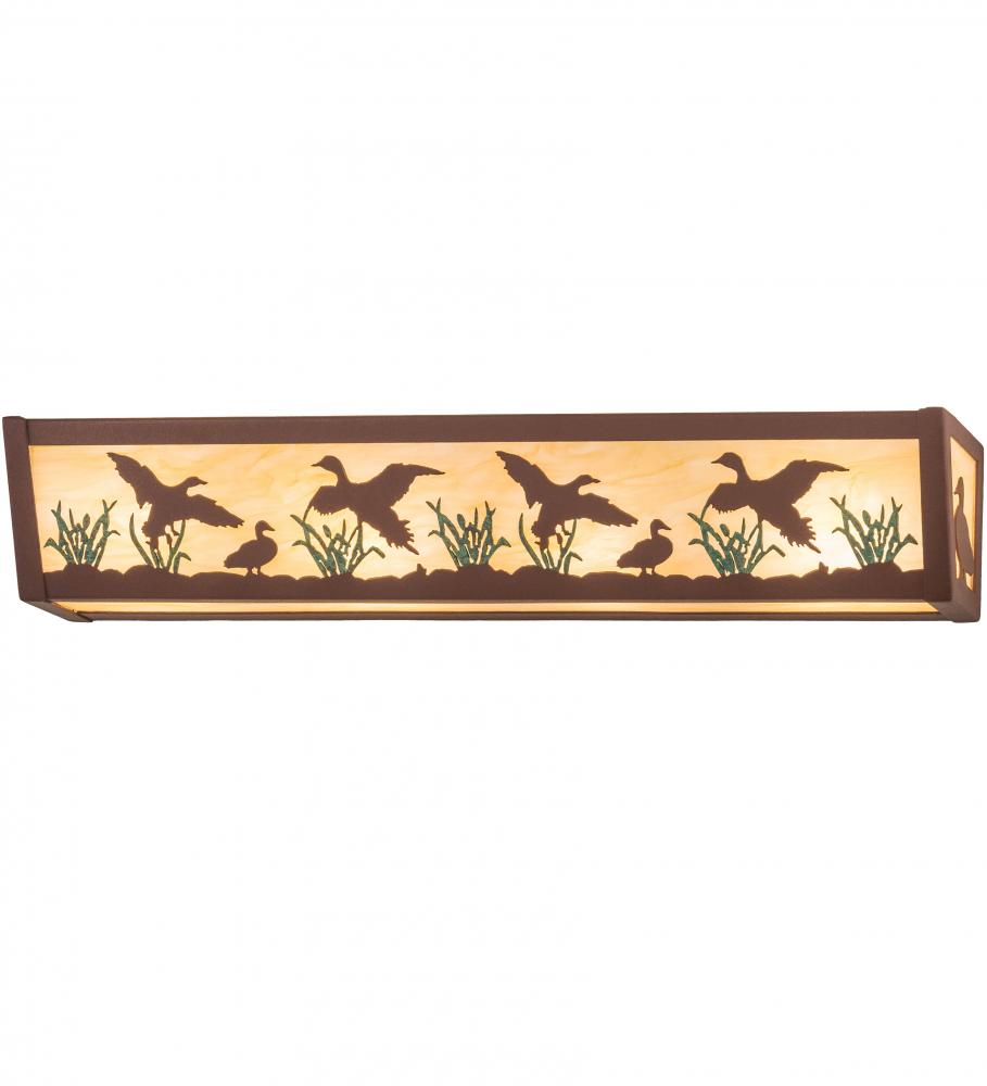 24&#34; Wide Ducks in Flight Vanity Light