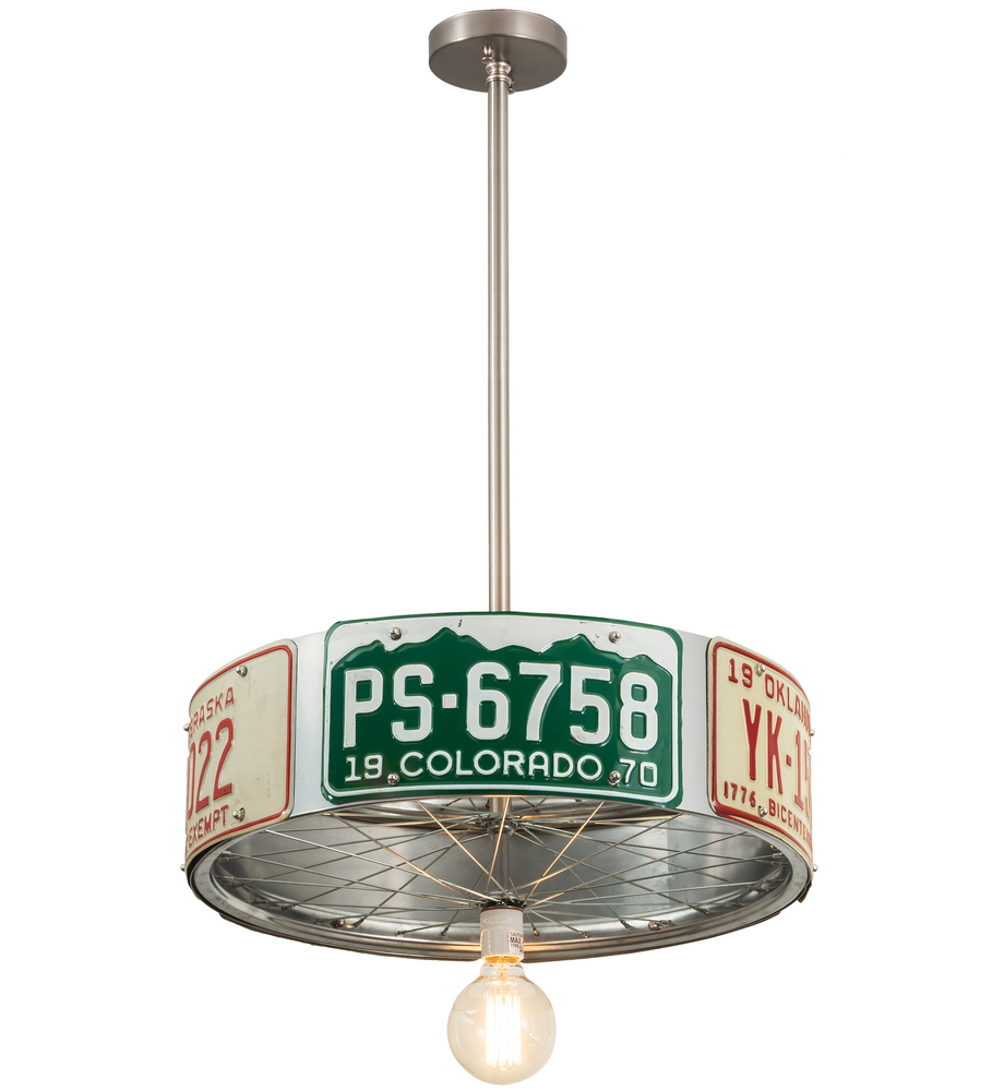 22&#34; Wide StatePlate Pendant