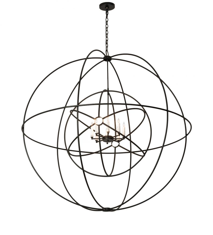 60&#34; Wide Atom Enerjisi 8 Light Chandelier