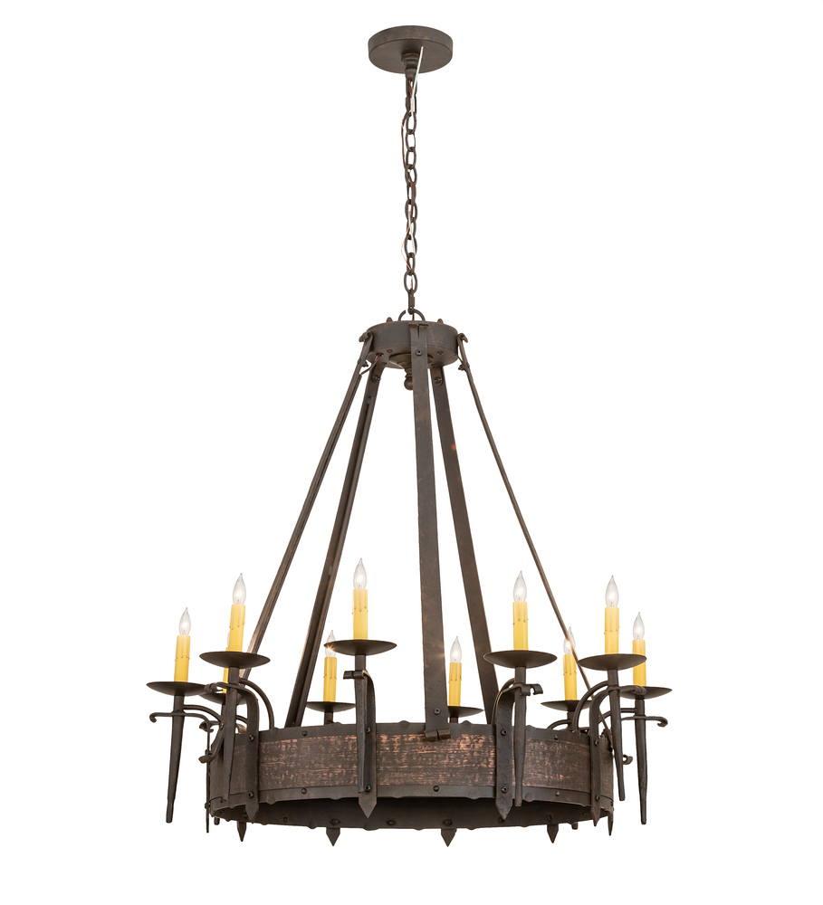 35&#34; Wide Costello 10 Light Chandelier