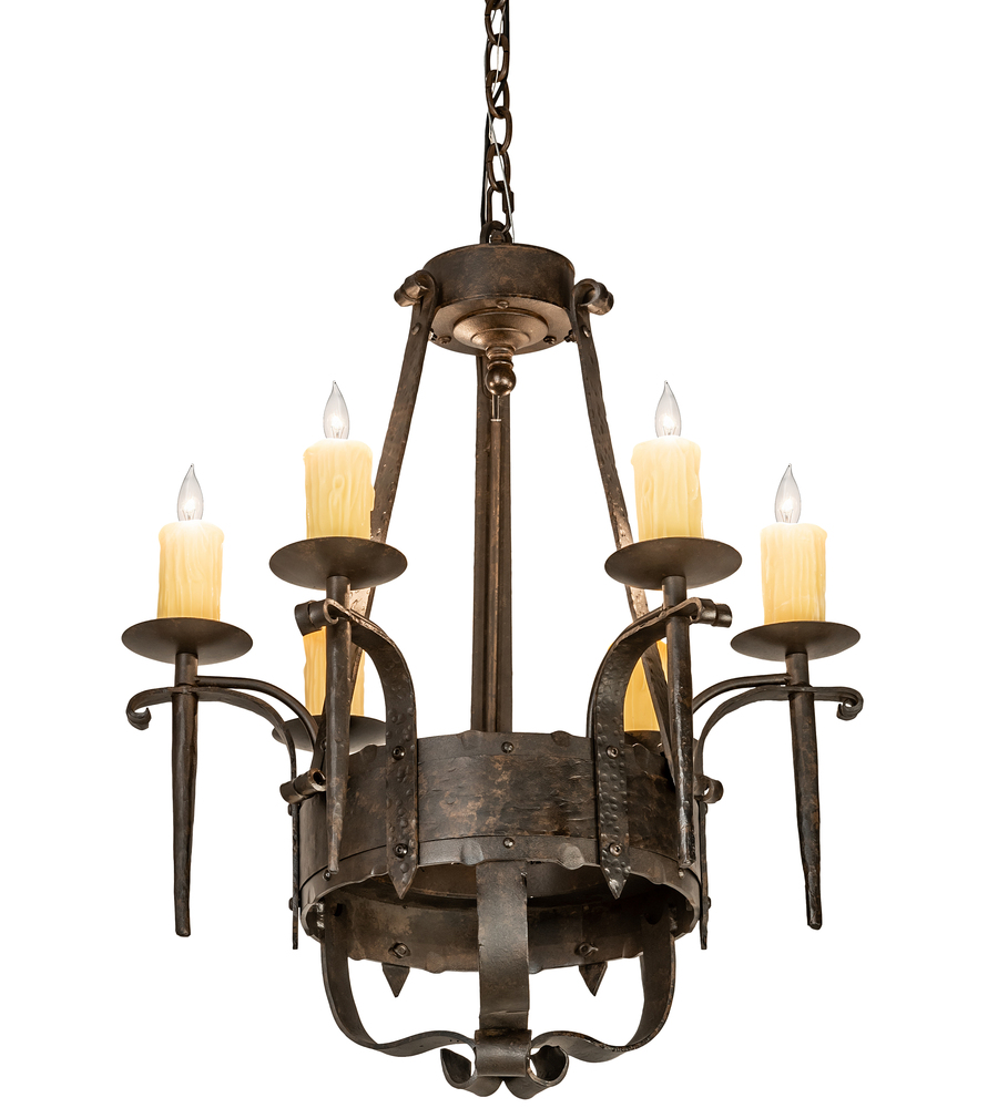 24&#34; Wide Costello 6 Light Chandelier