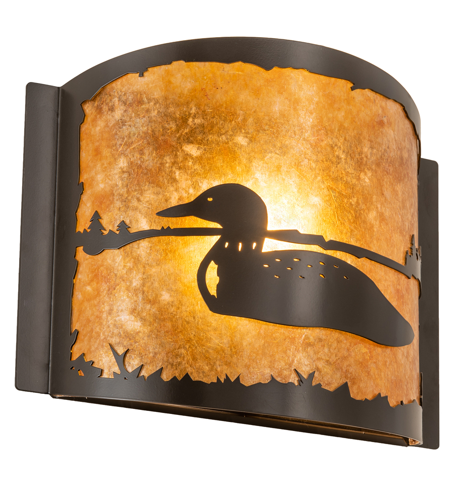 12&#34; Wide Loon Left Wall Sconce