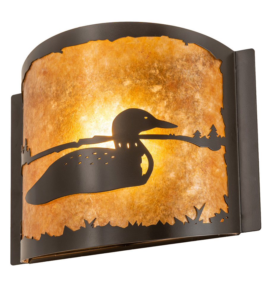 12&#34; Wide Loon Right Wall Sconce