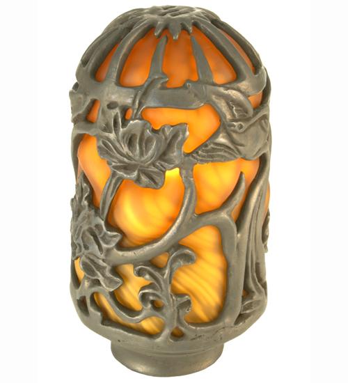 3&#34; Wide Castle Floral Lantern Shade